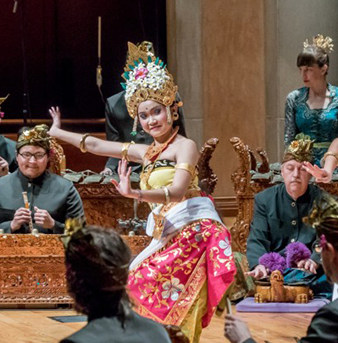 Balinese music and dance performances at the University of Denver campus.